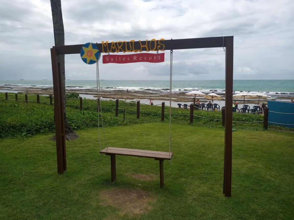 Estudio Marulhos, Varanda Com Vista De Mar E Parque Aquatico, A Beira-Mar Mar De Muro Alto, Com Wi-Fi, Restaurante, Estacionamento E A 10' De Pôrto das Galinhas 外观 照片